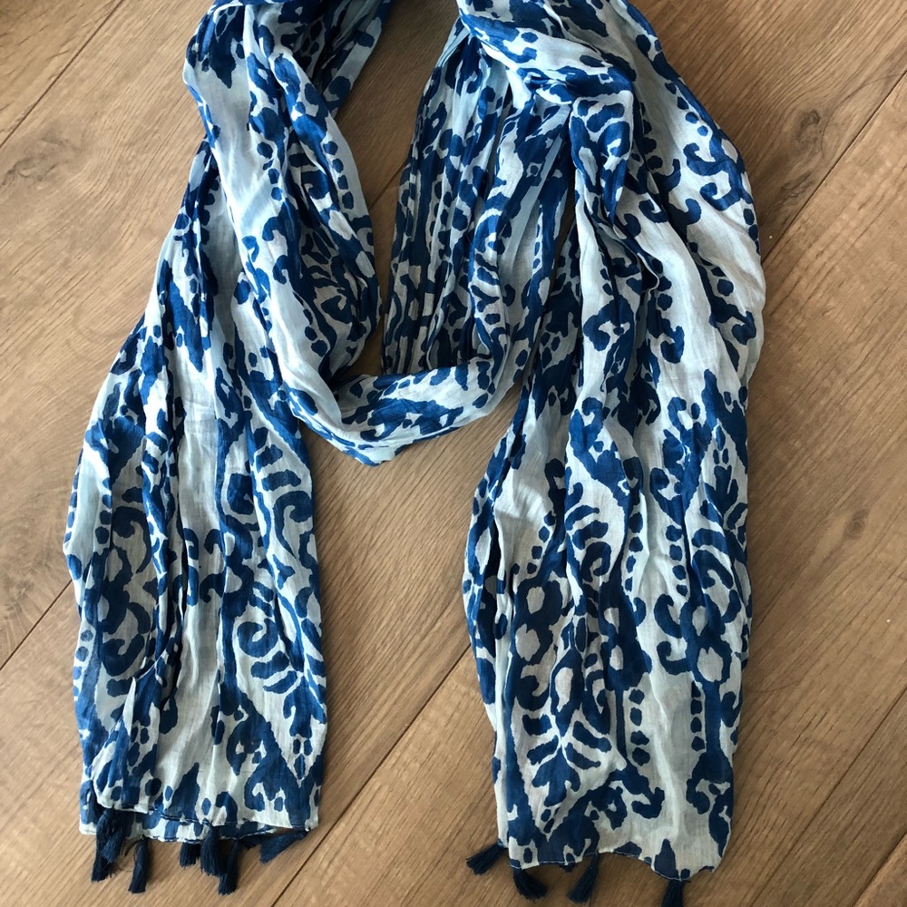 🏝Grecian Blue Tassel Scarf 🏝